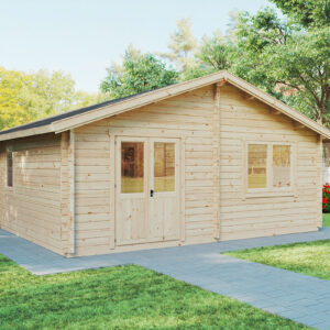 Casa de madera con dos dormitorios “Ireland” 42m² | 70mm | 6x7m