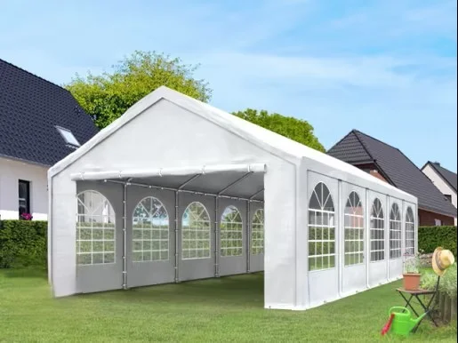 Carpa 3X3 BASICA PE 350 Blanca con ventanas