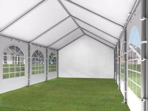 Carpa 3X3 BASICA PE 350 Blanca con ventanas
