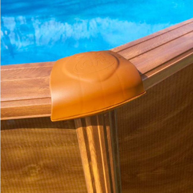 Piscina Gre Mauritius imitación madera