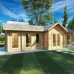 Casa de madera grande “Hansa Office 2” 40m² | 70mm | 10x4m