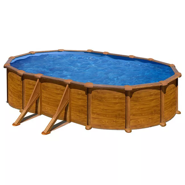 Piscina Gre Mauritius imitación madera
