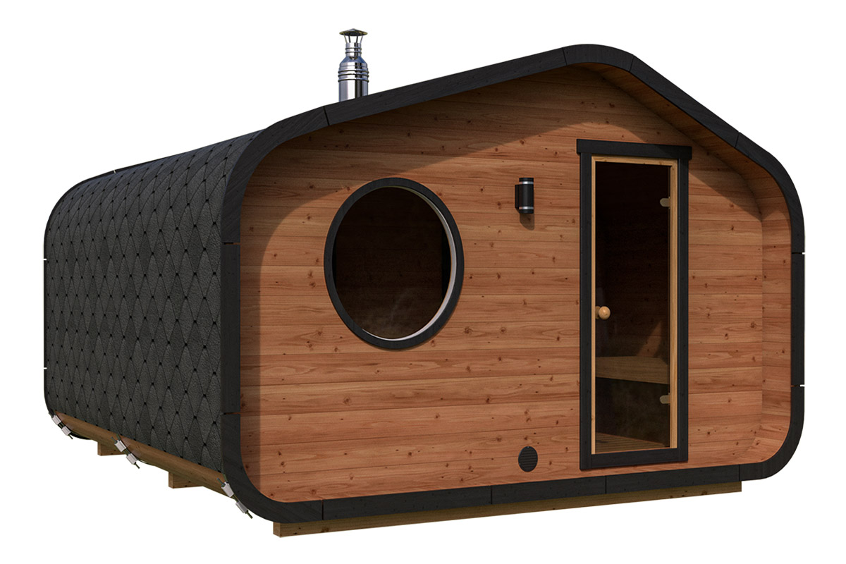 Sauna exterior “Mont Blanc” – 4 x 4 m