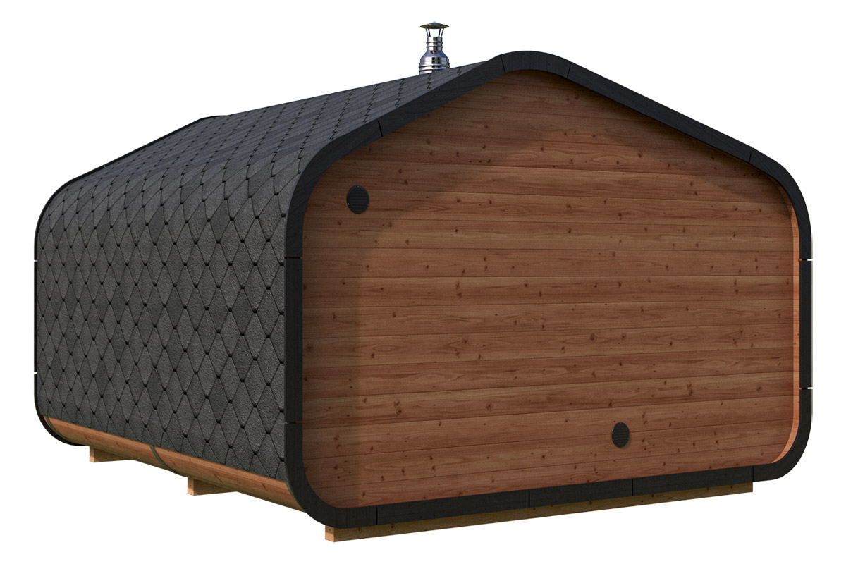Sauna exterior “Mont Blanc” – 4 x 4 m