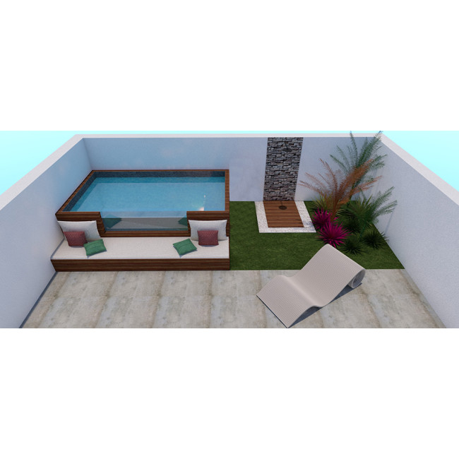 Piscina elevada acero rígido ILÚ AGUA
