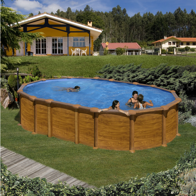 Piscina Gre Amazonia imitación madera