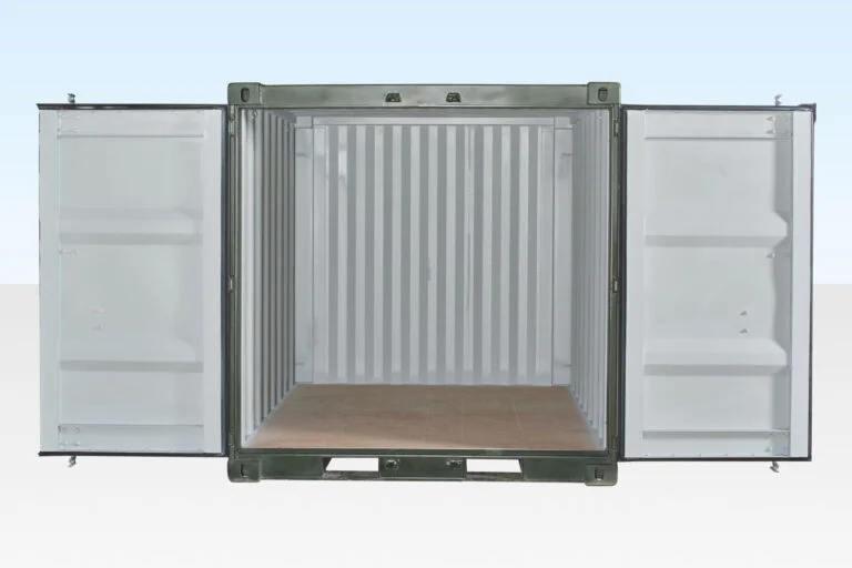 CONTENEDOR MARÍTIMO DE 8 PIES (UN VIAJE) VERDE