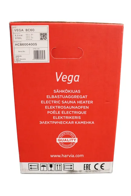 Calentador para sauna Harvia Vega de 6 kW